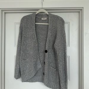 Gray cardigan